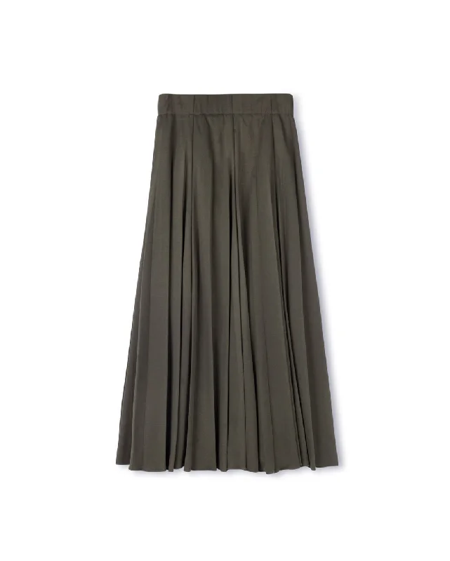 Fillmore Waffle Maxi Skirt wool skirt sturdy