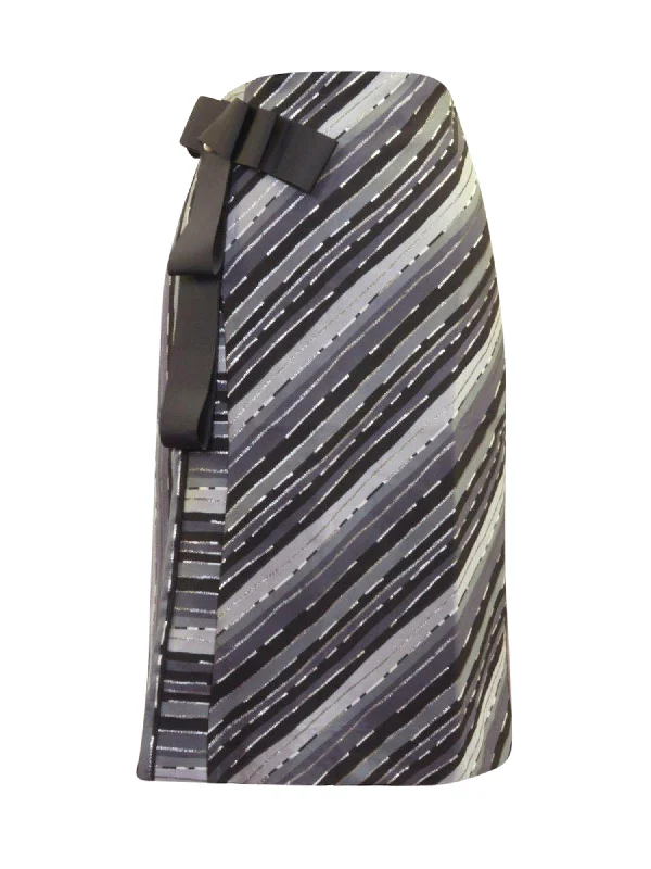 Front Row Black and Silver Skirt relaxed fit skirt