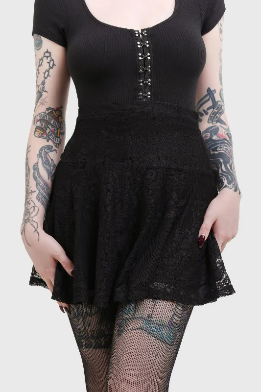 Howling Child Mini Skirt spandex blend skirt