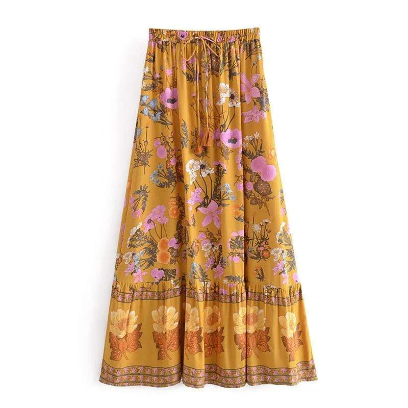 Jolanda Maxi Skirt chiffon skirt airy