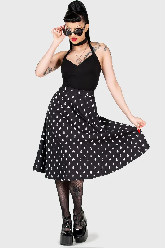 Lay Dead Midi Skirt cashmere skirt soft