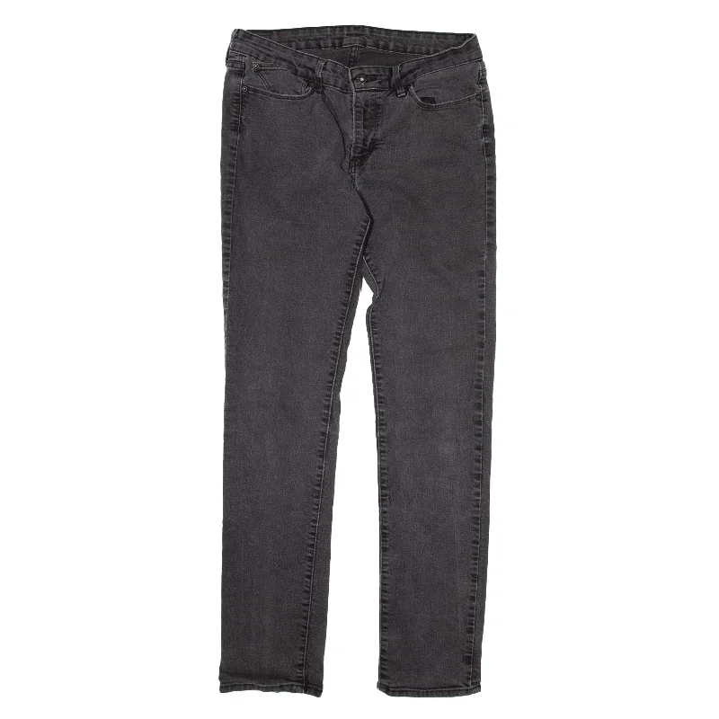 LEVI'S Jeans Grey Denim Regular Skinny Womens W30 L32 Fashionable Straight Cut Jeans