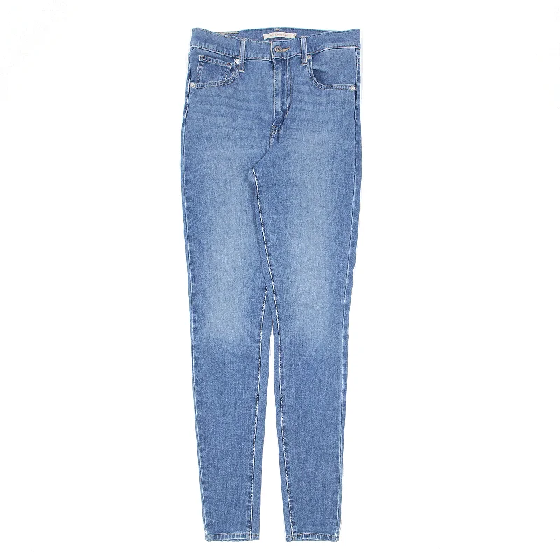 LEVI'S High Rise Big E Jeans Blue Denim Regular Skinny Stone Wash Womens W25 L30 Comfortable Ankle Jeans LEVI'S High Rise Big E Jeans Blue Denim Regular Skinny Stone Wash Womens W25 L30 Comfortable Ankle Jeans