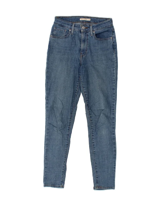LEVI'S Womens 721 High Rise Skinny Jeans W27 L30  Blue Cotton Casual Loose Fit Jeans