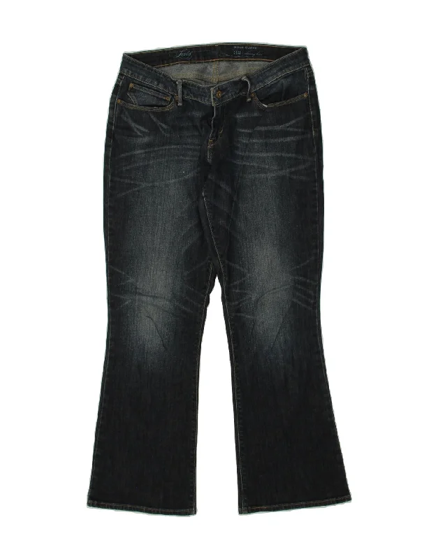LEVI'S Womens Bold Curve Skinny Bootcut Jeans W32 L29 Navy Blue Cotton Classic Blue Denim Jeans LEVI'S Womens Bold Curve Skinny Bootcut Jeans W32 L29 Navy Blue Cotton Classic Blue Denim Jeans
