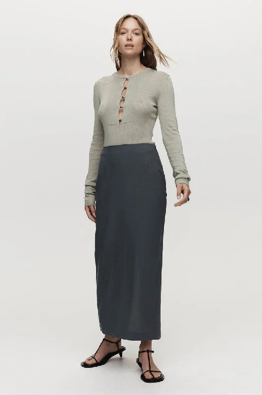 Marle Gina Skirt - Atlantic corduroy skirt durable