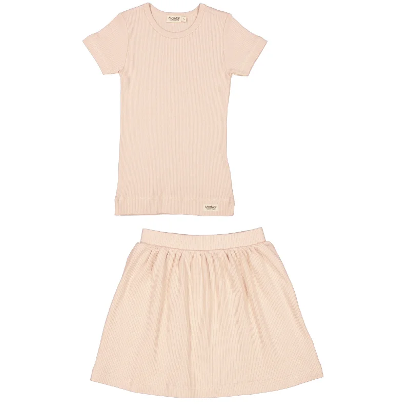 MARMAR ROSE MOON SS SKIRT SET linen skirt natural