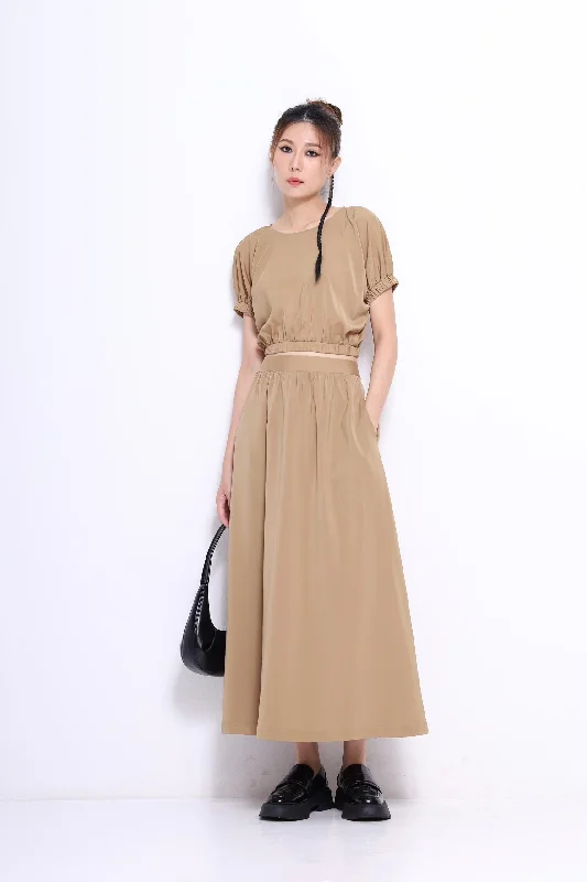 Merlie Maxi Skirt chiffon skirt airy