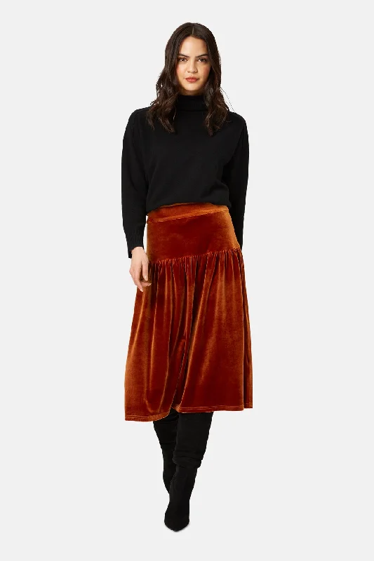 Never Say Goodbye Brown Skirt boho skirt vibe