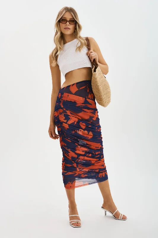 PACE | Mesh Midi Skirt modal blend skirt