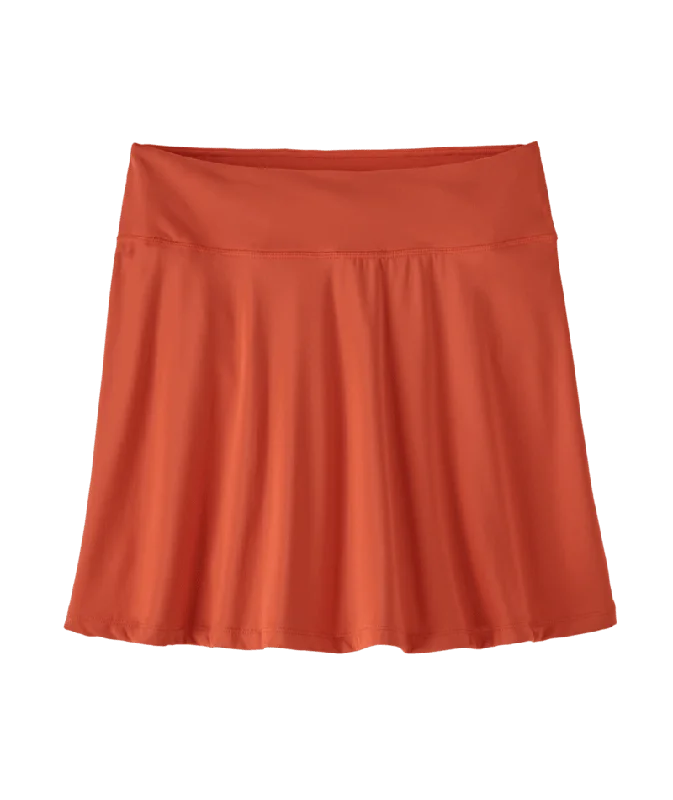 Patagonia Maipo Skirt-Pimento Red silk skirt sleek