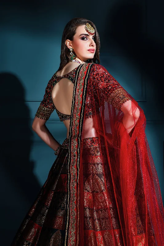 Brocade Skirt with embroidered top cashmere skirt plush