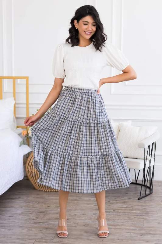 Step By Step Tiered Skirt seamless skirt comfort
