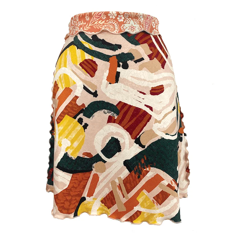 Whitehaven Switchstacks Reversible Bias Skirt velvet skirt luxurious