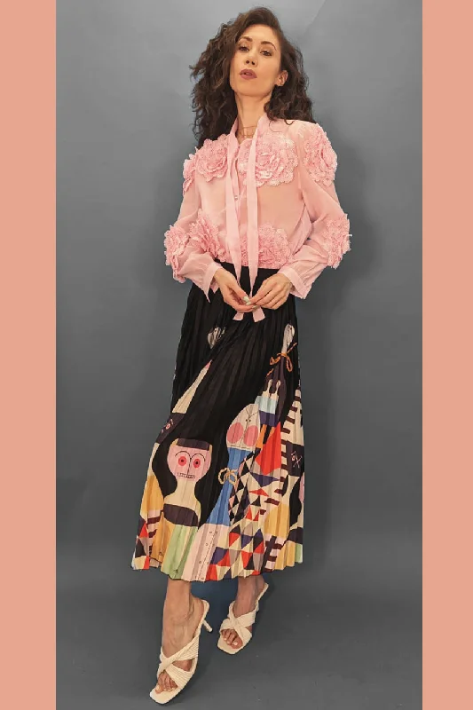 X7455 SKIRT cashmere skirt fine