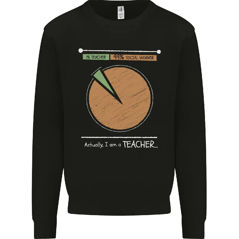 1% Teacher 99% Social Worker Teaching Mens Sweatshirt Jumper Hoodie with Gradient Ombre Colorful 1% Teacher 99% Social Worker Teaching Mens Sweatshirt Jumper Hoodie with Gradient Ombre Colorful