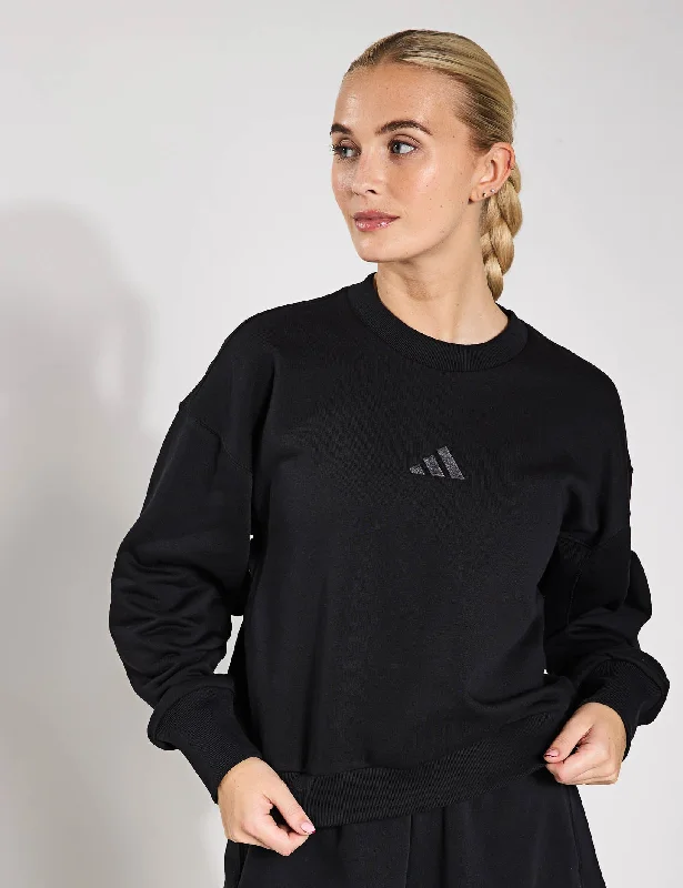 ALL SZN Fleece Loose Sweatshirt - Black Oversized Hoodie Comfort Casual