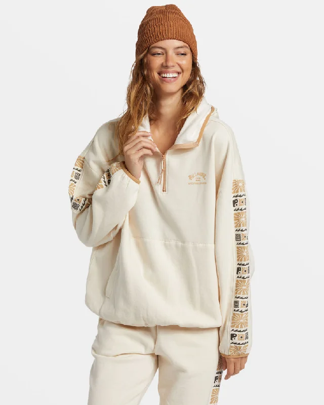 Billabong Surf Adventure Hooded Sweatshirt-White Cap Hoodie with Color Block Contrast Stylish Billabong Surf Adventure Hooded Sweatshirt-White Cap Hoodie with Color Block Contrast Stylish
