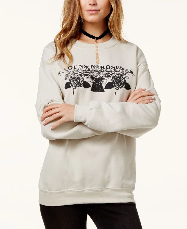 Bravado Juniors Guns Roses Graphic Sweatshirt Hoodie with Slit Hem Functional Movement Bravado Juniors Guns Roses Graphic Sweatshirt Hoodie with Slit Hem Functional Movement