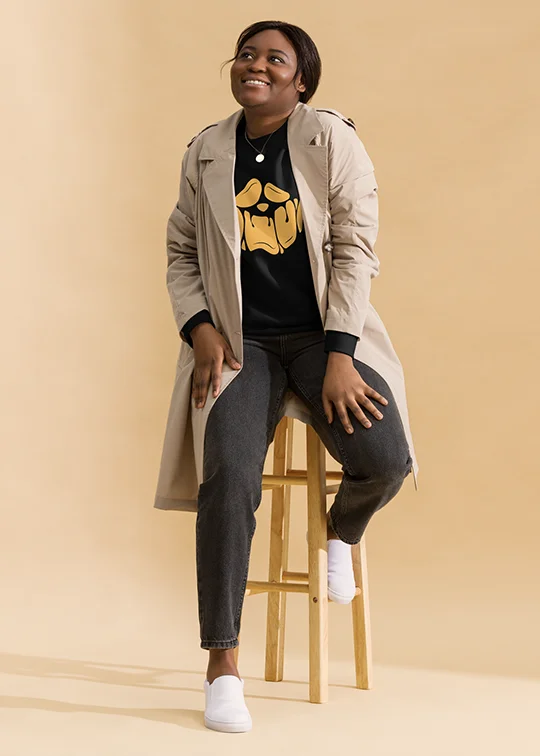 Carved Pumpkin Women's Crewneck Sweatshirt Hoodie with Logo Branding Identity