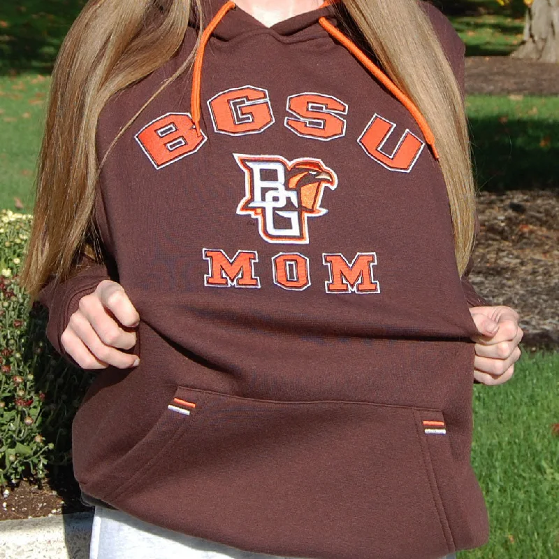Colosseum BGSU Mom Hoodie Hoodie with Drawstring Waist Adjustable Fitted