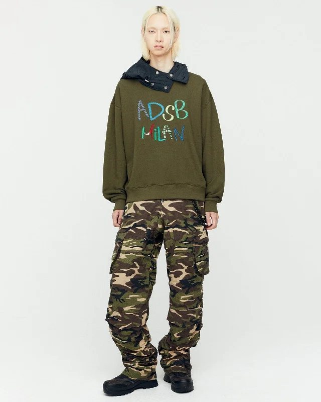 (ESSENTIAL) UNISEX ADSB MILAN EMBROIDERY SWEATSHIRTS atb1149u(KHAKI) Hoodie with Drawcord Adjustable Secure (ESSENTIAL) UNISEX ADSB MILAN EMBROIDERY SWEATSHIRTS atb1149u(KHAKI) Hoodie with Drawcord Adjustable Secure