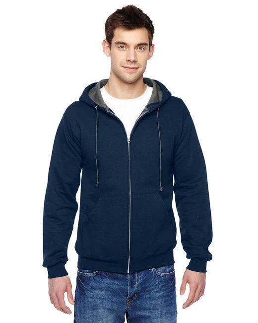 Fruit of the Loom Adult SofSpun Full-Zip Hooded Sweatshirt SF73R Hoodie with Mock Neck Collared Structured Fruit of the Loom Adult SofSpun Full-Zip Hooded Sweatshirt SF73R Hoodie with Mock Neck Collared Structured