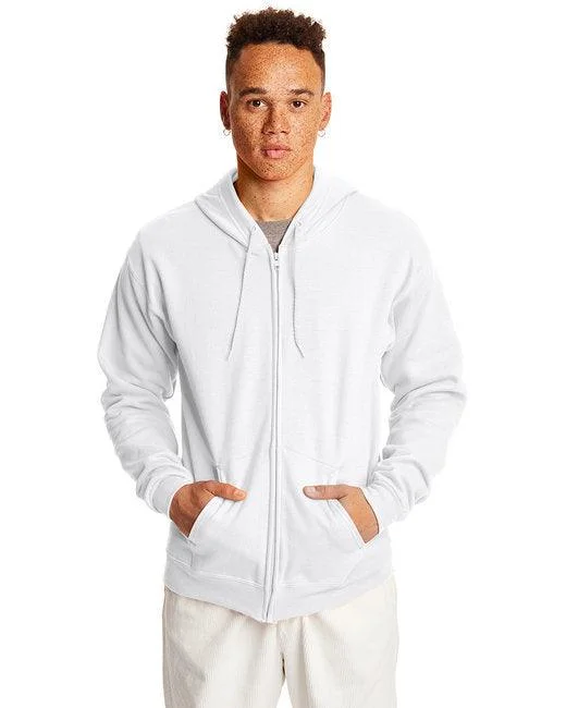Hanes Adult 7.8 oz. EcoSmart 50/50 Full-Zip Hooded Sweatshirt P180 Hoodie with Double Zipper Versatile Adjustable Hanes Adult 7.8 oz. EcoSmart 50/50 Full-Zip Hooded Sweatshirt P180 Hoodie with Double Zipper Versatile Adjustable