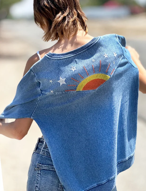 Hello Sunshine Sweatshirt Hoodie Jacket Zipper Layering