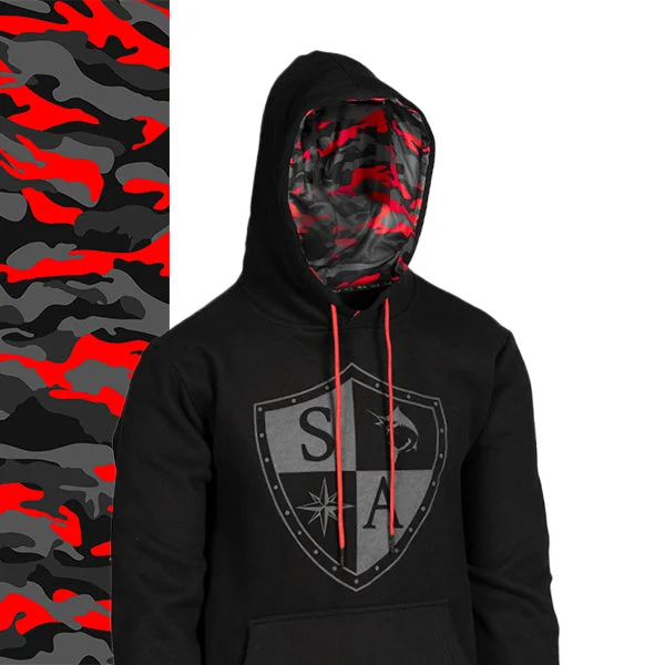 Classic Lined Hoodie | Fire Military Camo Hoodie with Hem Elastic Stretchable Comfortable Classic Lined Hoodie | Fire Military Camo Hoodie with Hem Elastic Stretchable Comfortable