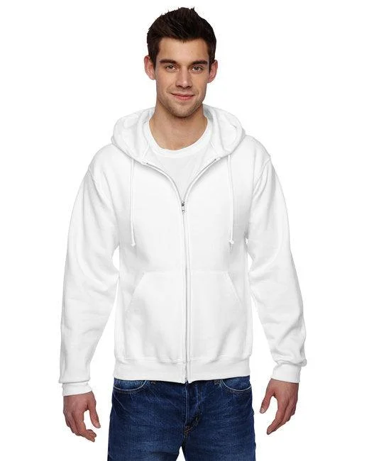 Jerzees Adult 9.5 oz., Super Sweats NuBlend Fleece Full-Zip Hooded Sweatshirt 4999 Hoodie with Belted Waist Structured Tailored Jerzees Adult 9.5 oz., Super Sweats NuBlend Fleece Full-Zip Hooded Sweatshirt 4999 Hoodie with Belted Waist Structured Tailored