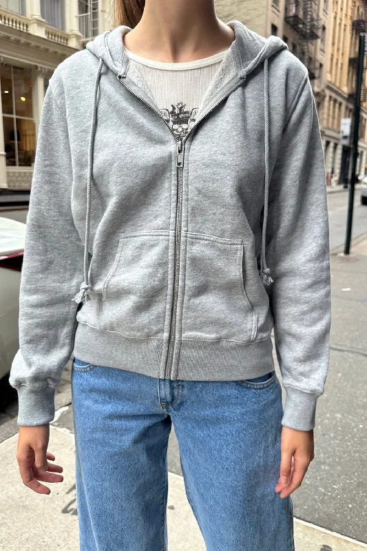 Christy Hoodie Hoodie with Zipper Placket Modern Functional