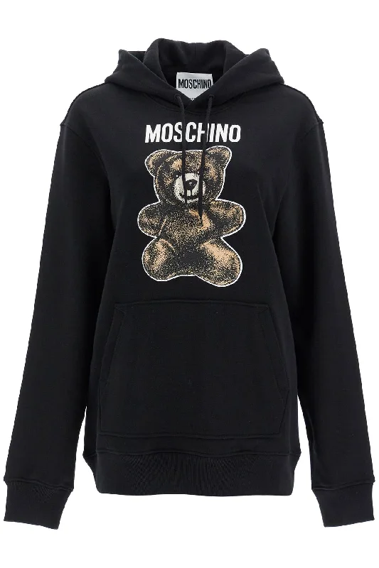 Moschino Teddy Bear Hooded Sweat Hoodie with Pocket Utility Practical