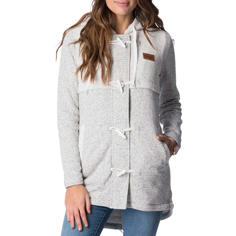 Rip Curl Penny Longline Women's Hoody Zip Sweatshirts (Brand New) Hoodie with Zipper Versatile Modern