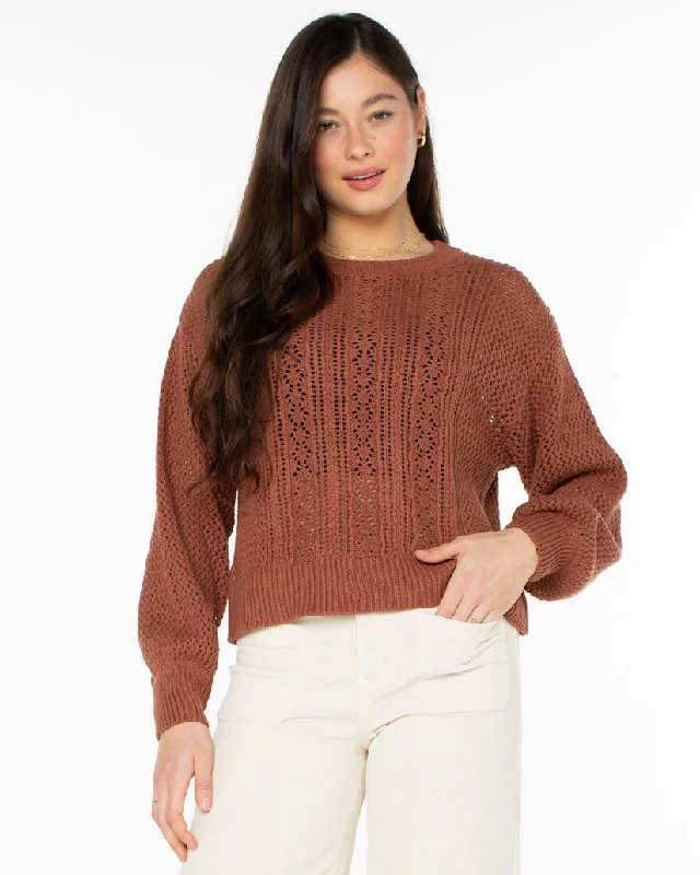 Roxy Daybreak Sweatshirt-Russet Hoodie Dress Longline Feminine