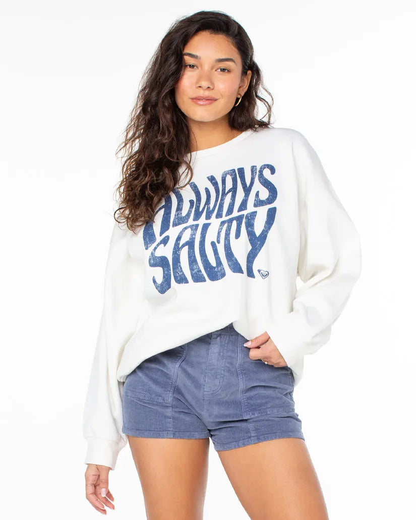 Roxy Womens Sweatshirt Morning Hike Hoodie with Hem Detail Decorative Unique
