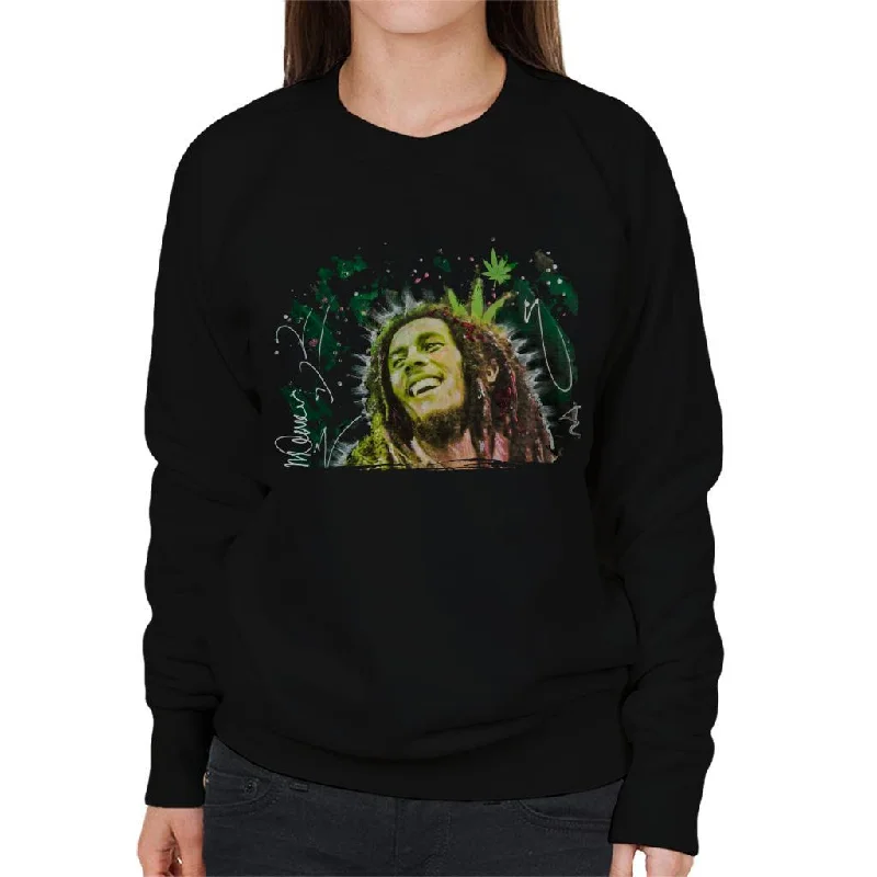 Sidney Maurer Original Portrait Of Bob Marley Smile Women's Sweatshirt Hoodie with Logo Branding Identity Sidney Maurer Original Portrait Of Bob Marley Smile Women's Sweatshirt Hoodie with Logo Branding Identity