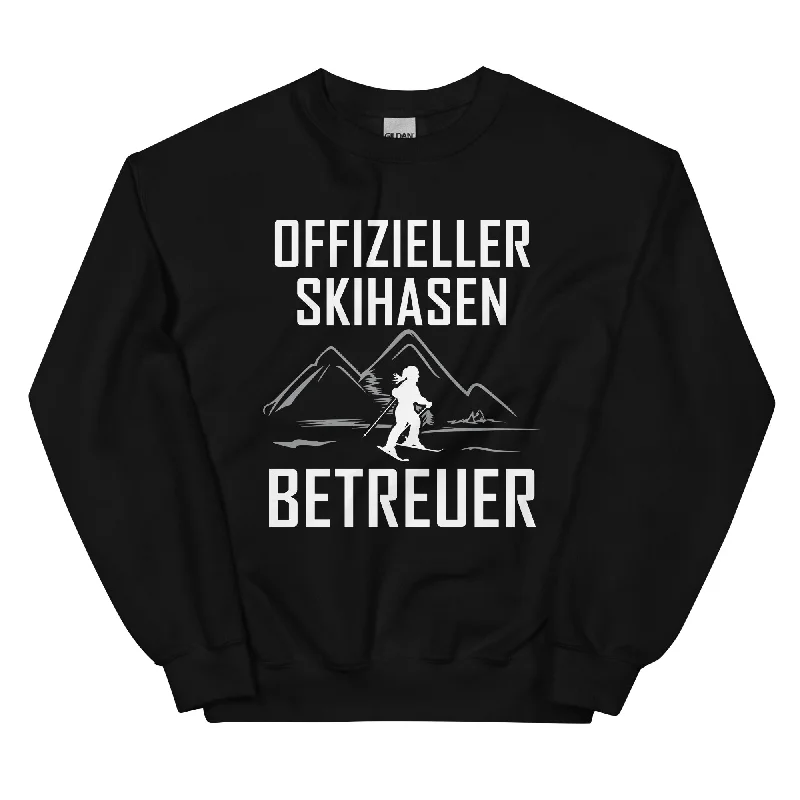 Skihasen Betreuer - Sweatshirt (Unisex) Hoodie with Raw Hem Edgy Unfinished
