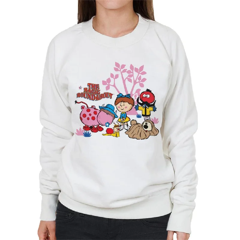 The Magic Roundabout Retro Cartoon Style Women's Sweatshirt Hoodie with Hidden Zipper Minimalist Clean The Magic Roundabout Retro Cartoon Style Women's Sweatshirt Hoodie with Hidden Zipper Minimalist Clean
