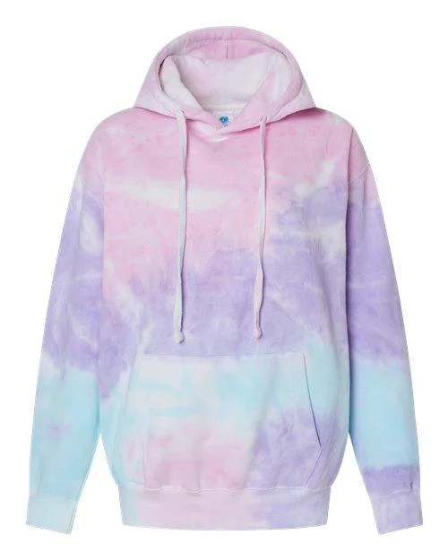 Colortone Tie-Dyed Hooded Sweatshirt 8777 Hoodie with Button Classic Timeless