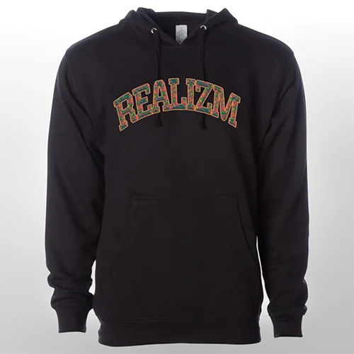 Varsity REALIZM Hoodie Hoodie with Emblem Brand Identity