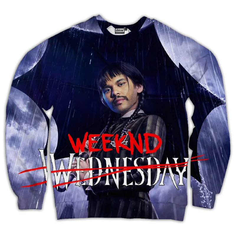 Weeknd Addams Unisex Sweatshirt Hoodie with Neon Bright Vibrant