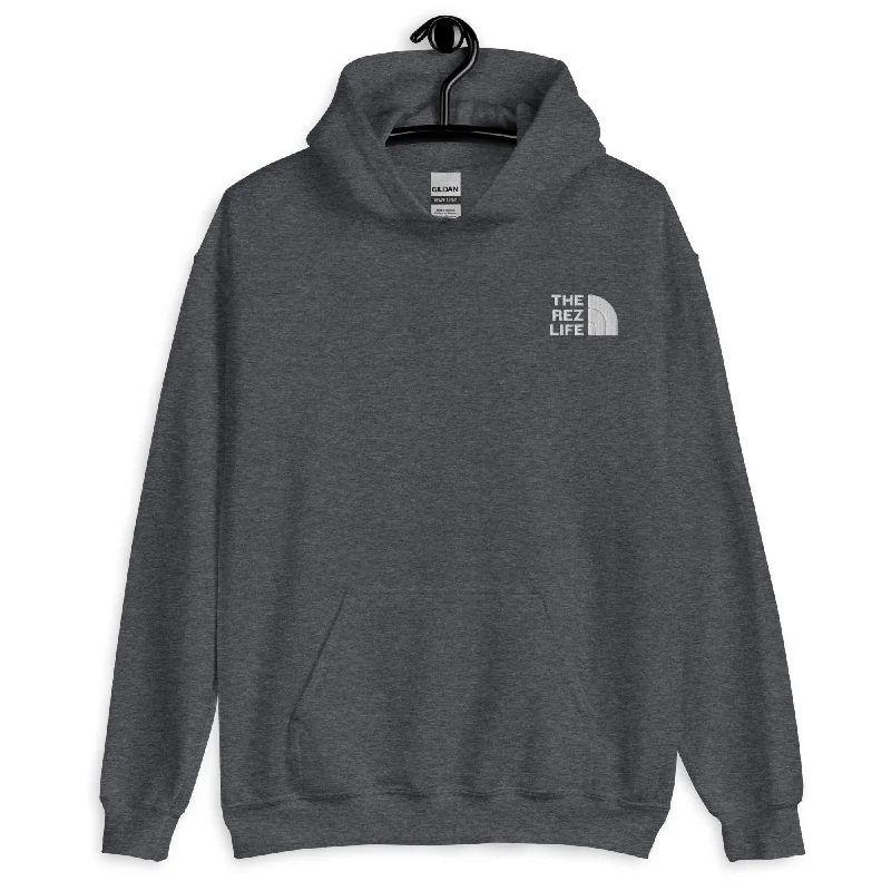 Welcome To The Rez Life Embroidered Hoodie Hoodie with Turtle Neck Cozy Winter